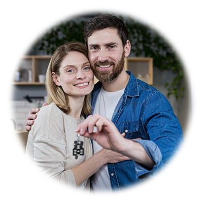 Family with New Home